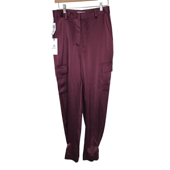 NWT Aritzia Babaton Refined Satin Cargo Pant High-waisted, satin cargo pants S 6 - Picture 4 of 13